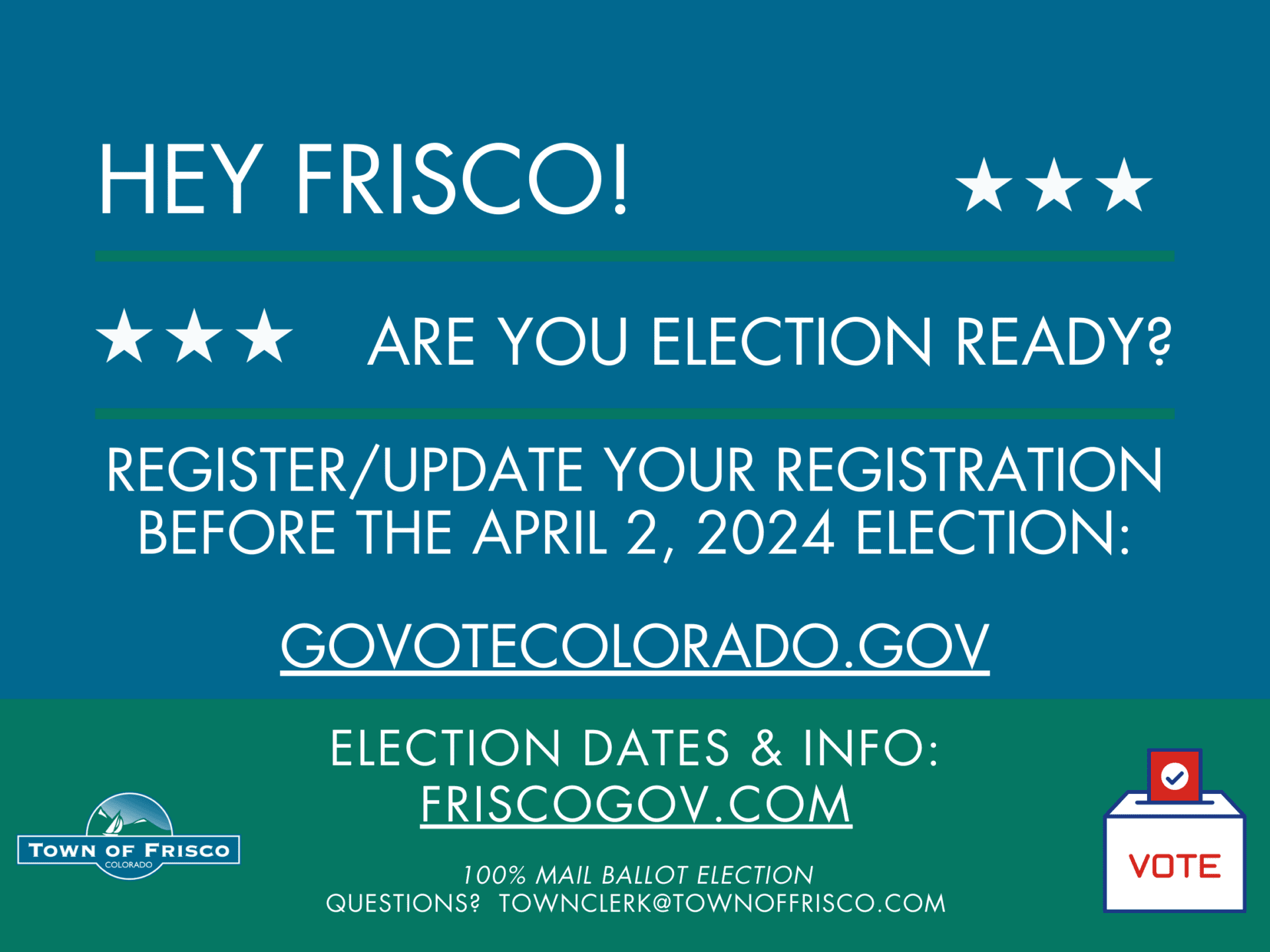 Elections Frisco Town Government